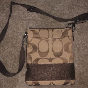 Coach crossbody purse- brown